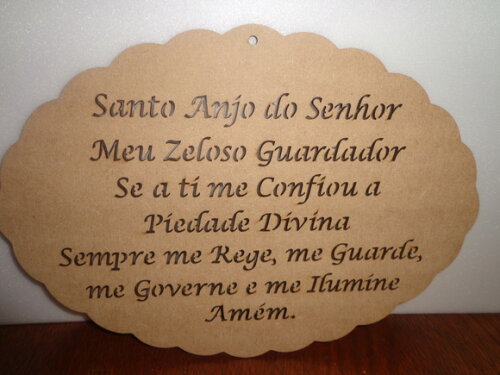 Placa com Oração