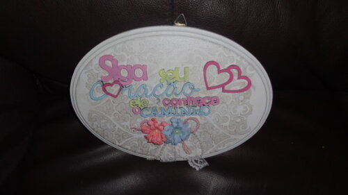 Placa Decorativa ...siga Seu Coração-