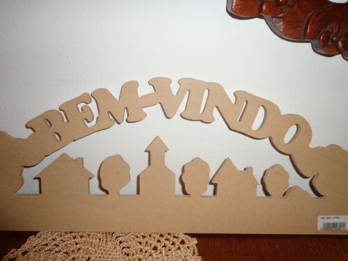 Placa Decorativa Bem Vindo