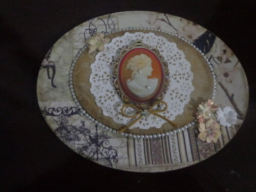 Placa Decorativa Camafeu