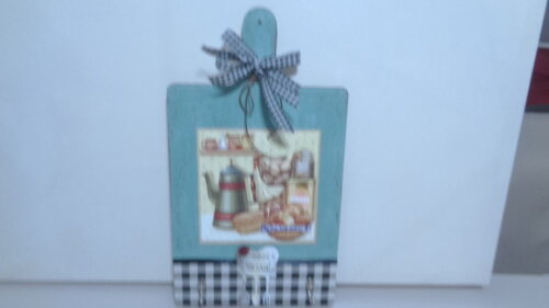 Placa Decorativa e Porta Toalhas Country