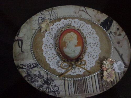 Placa Decorativa Camafeu