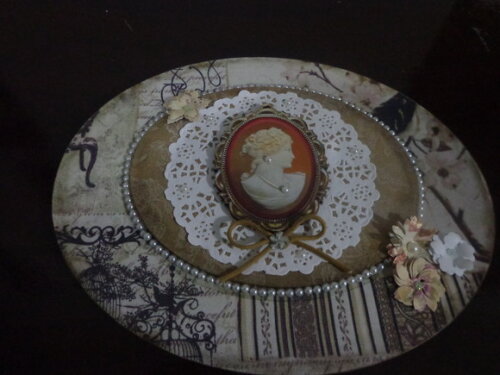 Placa Decorativa Camafeu