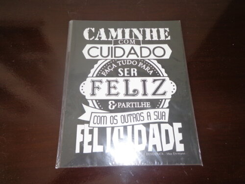 Placa Decorativa Felicidade