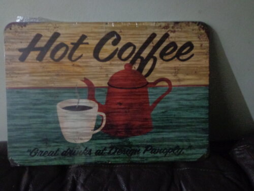 Placa Decorativa Hot Coffee
