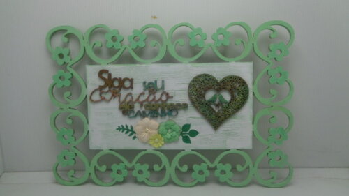 Placa em Mdf..siga Seu Coração