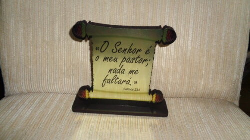 Placa Espelhada ..o Senhor É Meu Pastor.......