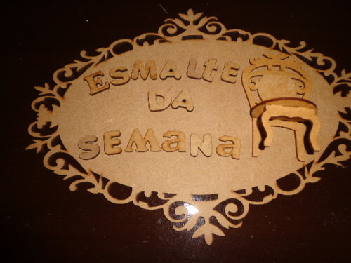 PLaca Esmalte da Semana