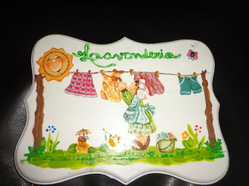 Placa Lavanderia Delicada-
