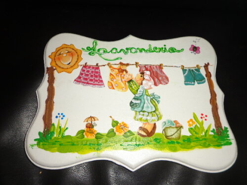 Placa Lavanderia Delicada-