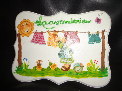 Placa Lavanderia Delicada-
