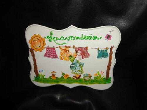 Placa Lavanderia Delicada-