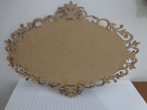 Placa Oval Recortada a Laser