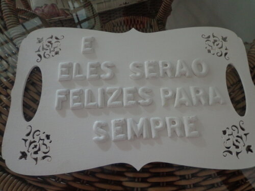 Placa para a Noiva