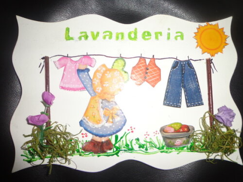 Placa para Lavanderia