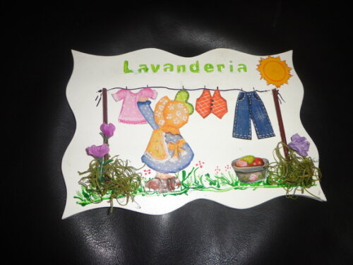 Placa para Lavanderia