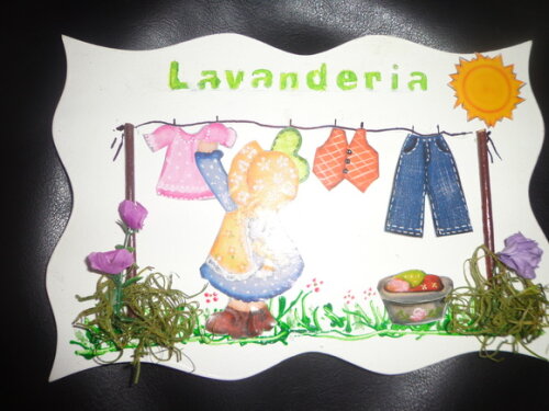 Placa para Lavanderia
