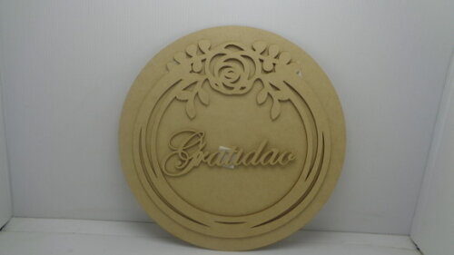 Placa Redonda a Laser Gratidão