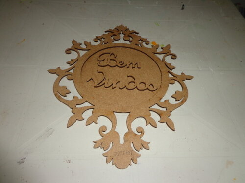 Placa Redonda Bem Vindos