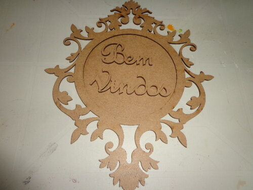 Placa Redonda Bem Vindos