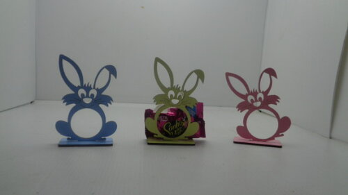 Porta Bombom Coelhinho da Páscoa-2 Coelhos Por 10,00