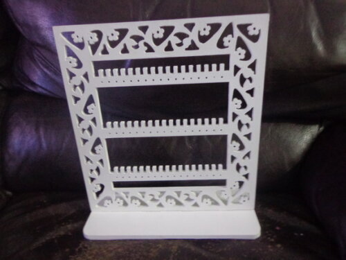 Porta Brincos em Mdf-com Pérolas