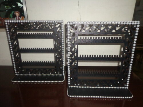 Porta Brincos em Mdf-com Pérolas