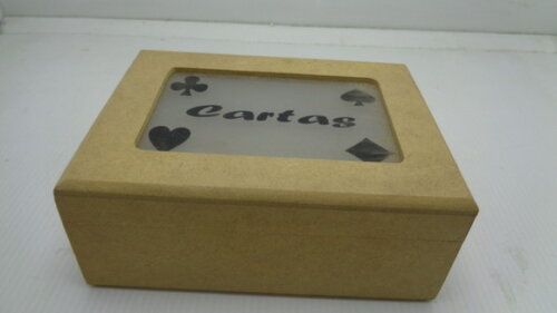 Porta Cartas com Vidro Jateado