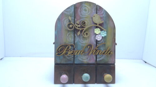 Porta Chaves Bem Vindos-black Friday 32,00