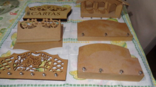 Porta Chaves e Cartas Variados em Mdf-preço Unitário