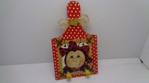 Porta Chaves ou Pano de Prato Joaninha-black Friday