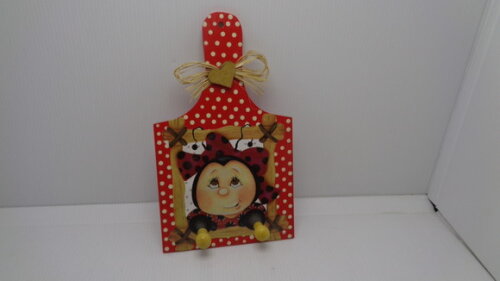 Porta Chaves ou Pano de Prato Joaninha-black Friday