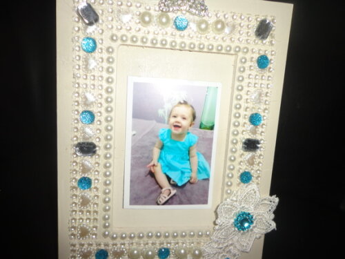 Porta Retrato com Pedrarias-black Friday-29,90