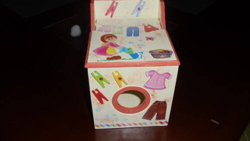 Porta Sabão em Pó ou Pregador