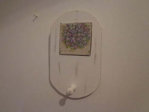 Porta Toalha Oval em mdf