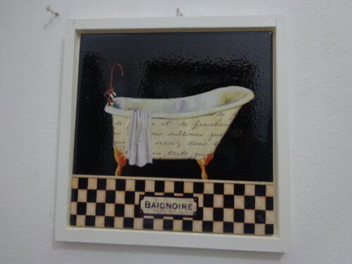 Quadro Banheira em Azulejo