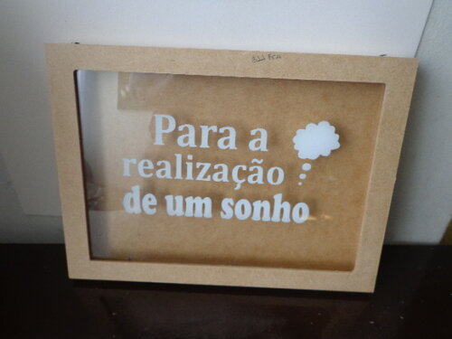 Quadro Cofre Nossos Sonhos ou Nosso Casamento-preço Unitário