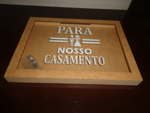 Quadro com Vidro para Nosso Casamento