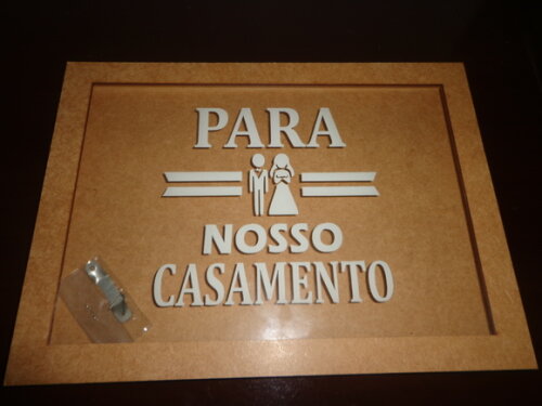 Quadro com Vidro para Nosso Casamento