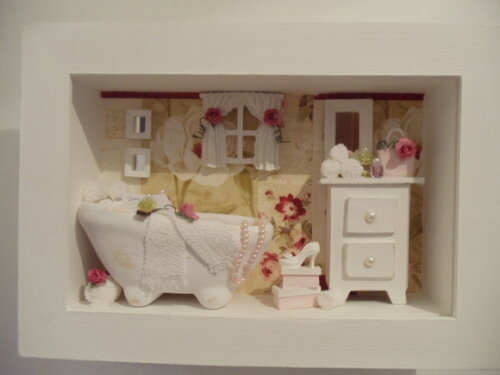Quadro Decorativo Banheiro -com Vidro-189,00,-sem-158,00