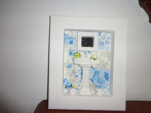 Quadro Decorativo Banheiro Florido