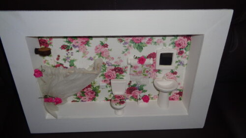Quadro Decorativo Belo Banheiro