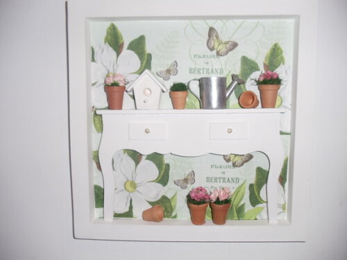 Quadro Decorativo Flores e Borboletas