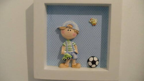Quadro Decorativo Garoto Sapeca