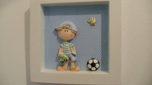 Quadro Decorativo Garoto Sapeca