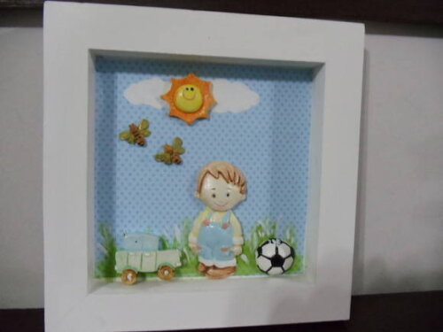 Quadro Decorativo Menino Sapeca