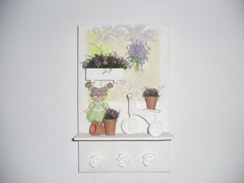 Quadro Decorativo Menina e a Bicicleta