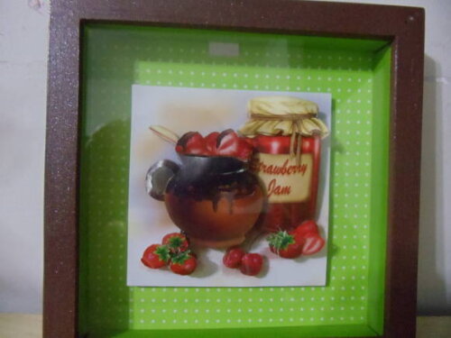 Quadro Decorativo Morangos