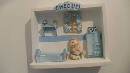 Quadro Miniatura Azul