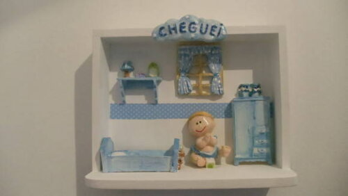 Quadro Miniatura Azul